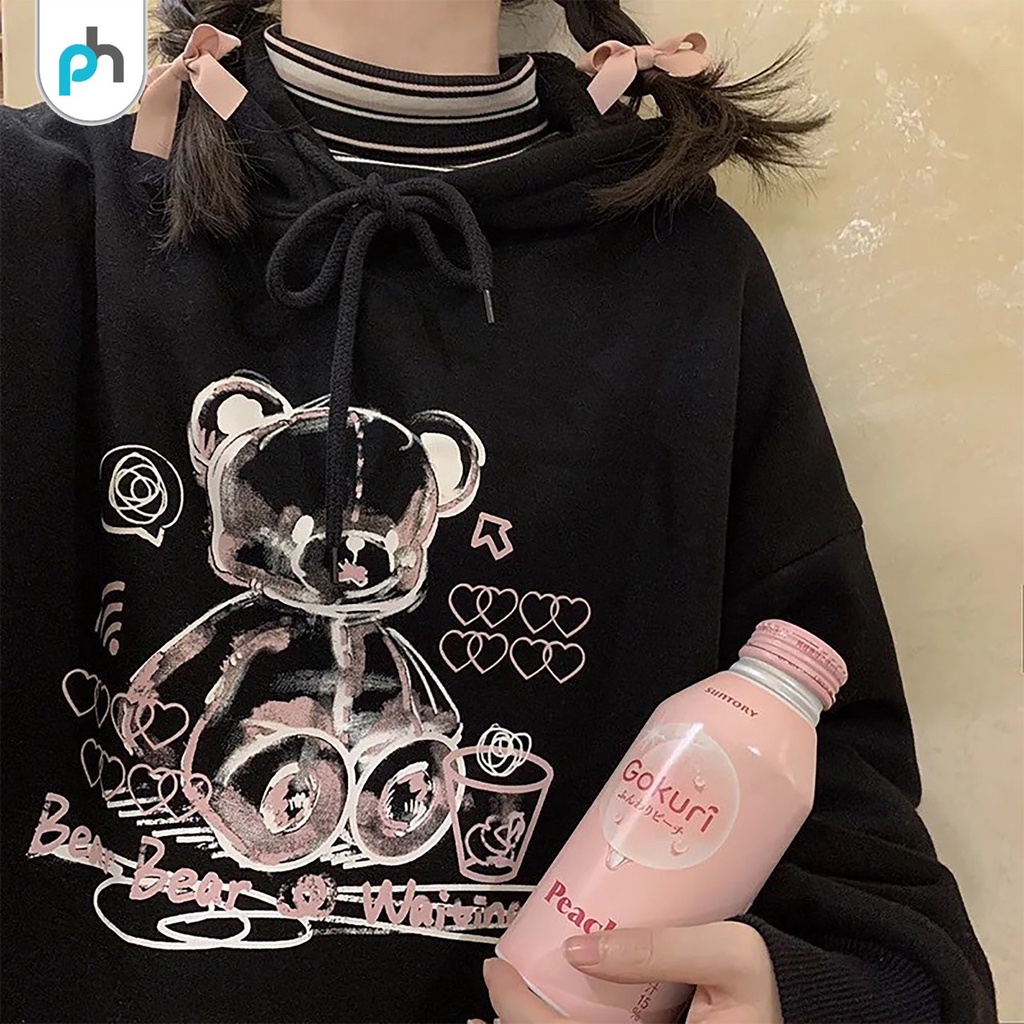 PABRIKHOODIE - HOODIE JUMPER SKETCH TEDDY  M-XXL (SABLON) {PRIA &amp; WANITA}