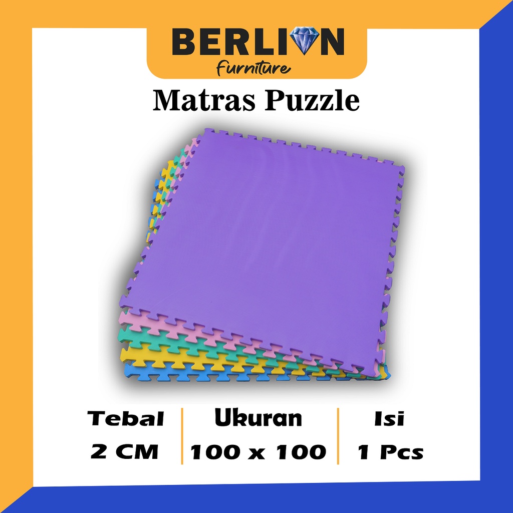 Matras Puzzle  100 x 100 Tbl 2 Cm isi 1 Pcs / Alas Lantai / Playmat / Tikar / Karpet  / Alas Bermain anak