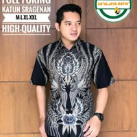 PEKSI LAWASAN Kemeja Batik Pria Lengan Pendek Katun Halus FULL FURING Batik Aljaya