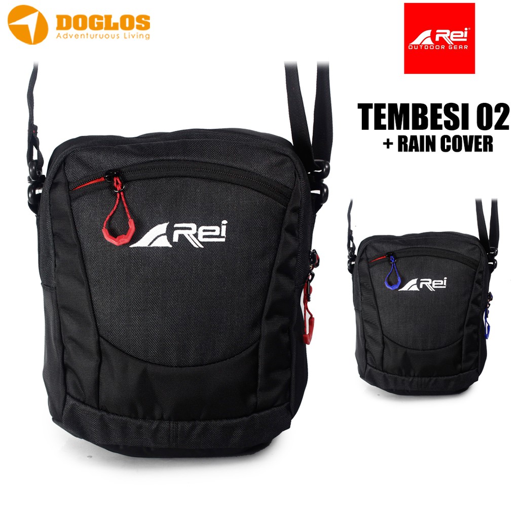 Travel Pouch Rei Tembesi 02 Rain cover Arei tas selempang sling bag