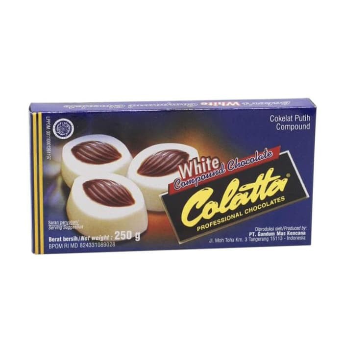 COLATTA White Compound Chocolate Coklat Batangan Putih 250 gr