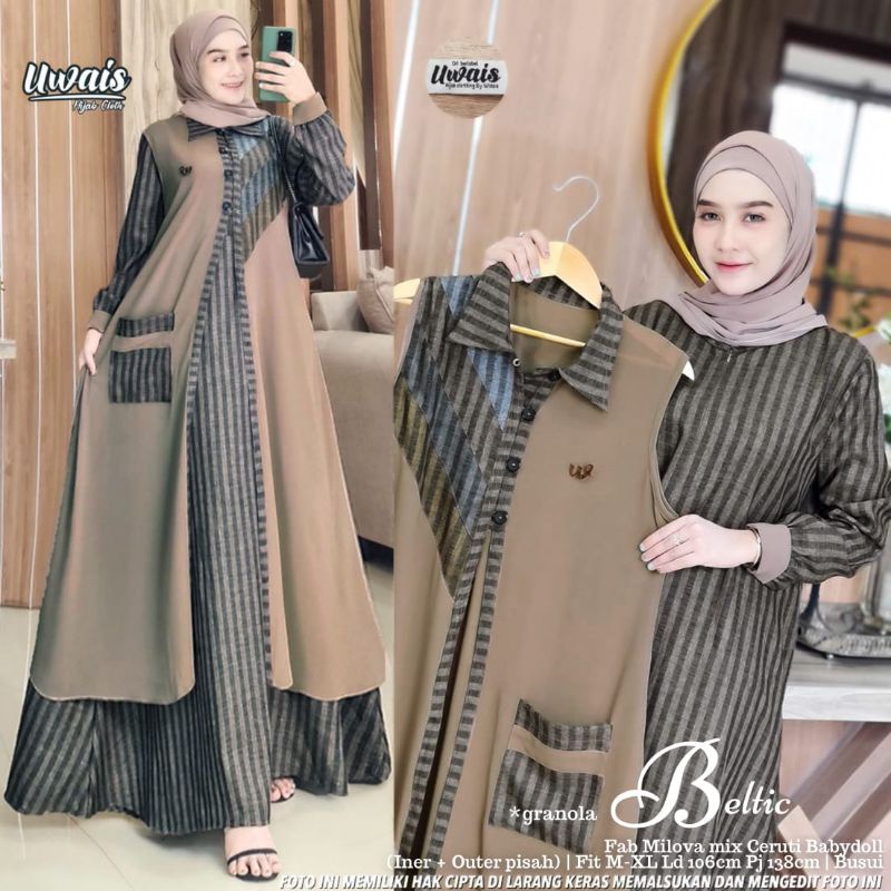 beltic dress by Uwais Ori ready granola