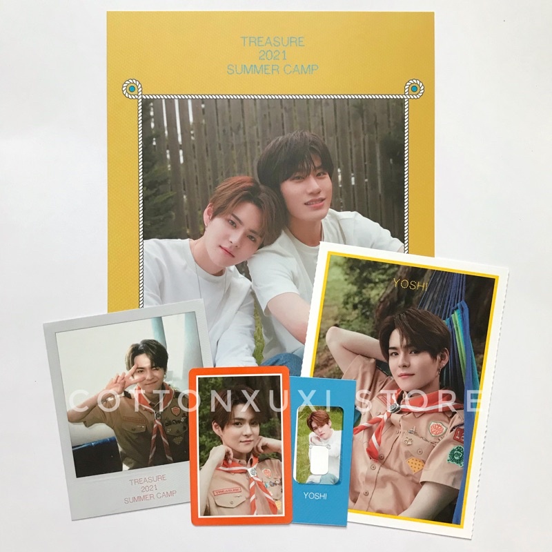 [YOSHI SET] TREASURE 2021 SUMMER CAMP SHARING PHOTOCARD POLAROID POSTCARD ALBUM PC