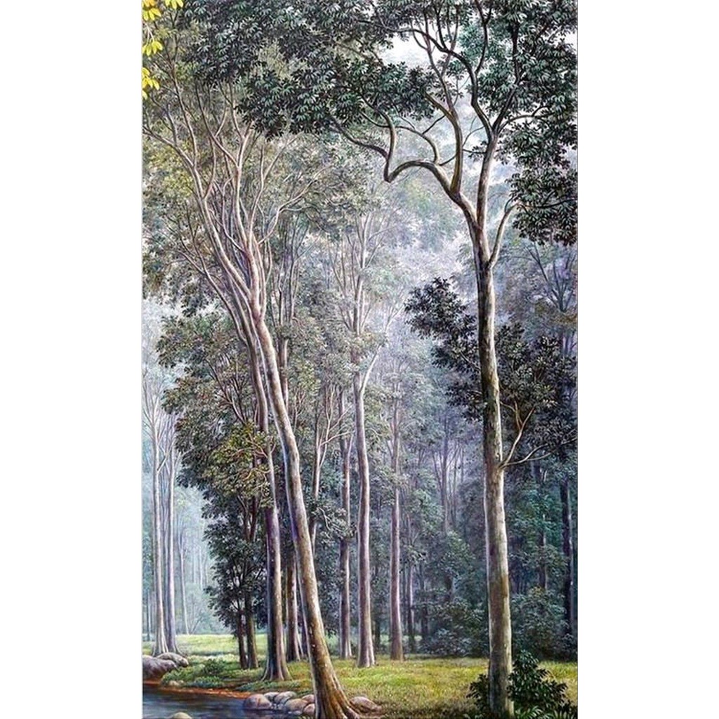 Lukisan Pemandangan Hutan Alami 85x135 Cm Last Stok Shopee Indonesia