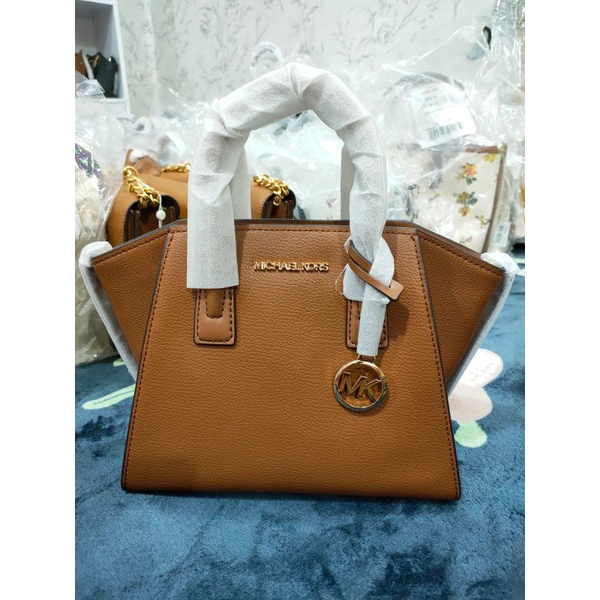 Tas Wanita Michael Kors MK Avril Satchel Brown
