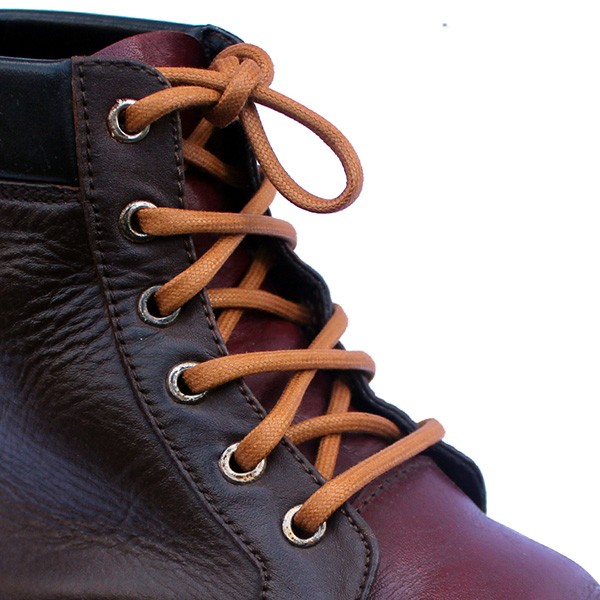 MR Shoelaces BE01 Caramel Tali Sepatu Lilin Oval 3.5mm (Waxed Laces) 50cm 80cm 100cm 120cm 150cm 200 - Coklat