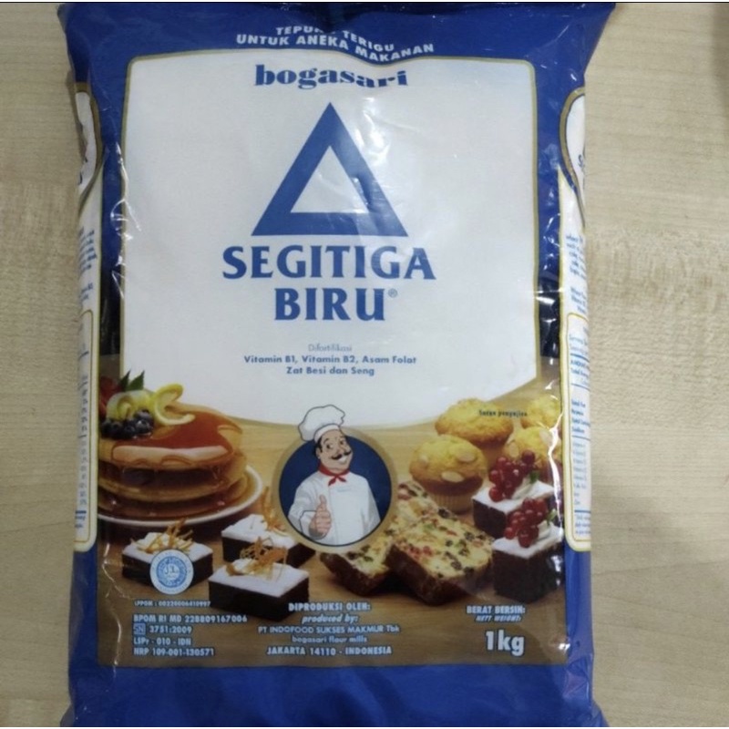 

Segitiga biru tepung kemasan 1kg