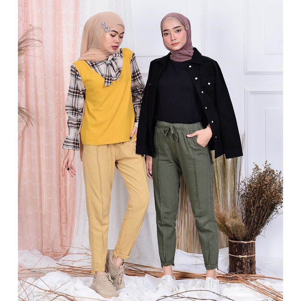 Celana Villy Baggy Pants Serut