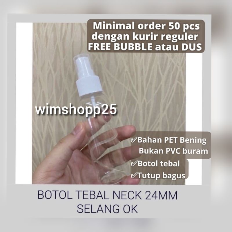 BOTOL SPRAY 100ML PUTIH SUSU DAN BENING