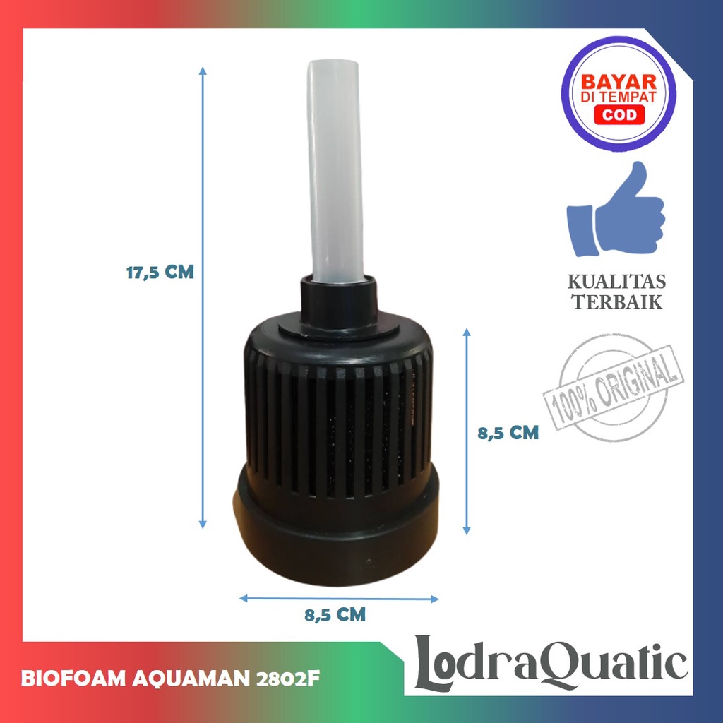 MINI SPONGE FILTER AQUAMAN 2802F BIOFOAM FILTER AQUARIUM MINI BIO FOAM AMARA BIO FOAM KECIL FILTER AERATOR FILTER INTERNAL AQUARIUM BIO SPONGE FILTER BUSA FILTER AQUARIUM KAPAS FILTER AQUARIUM