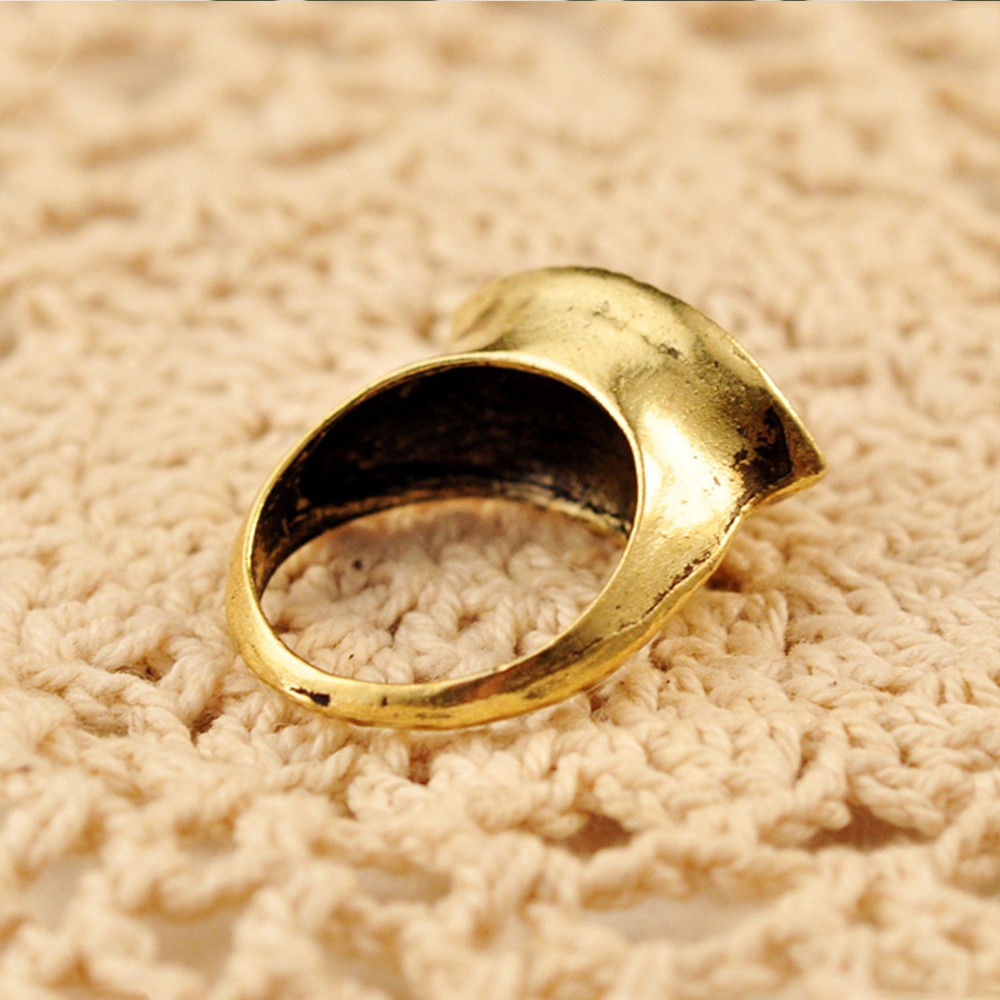 Mxbeauty Cincin Bentuk Mata Warna Biru / Coklat Model Vintage / Gothic Untuk Unisex