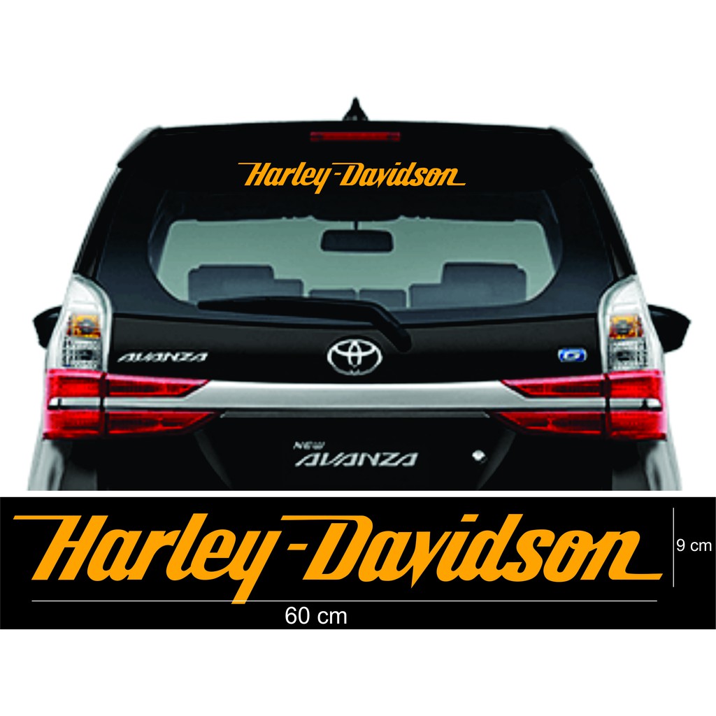 stiker harley davidson kaca mobil