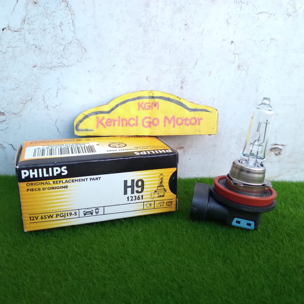 BOHLAM HALOGEN PHILIPS H9 12V 65W 12361 - LAMPU PHILIPS HEAD LAMP