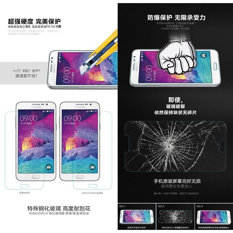 Nillkin Anti-Explosion H Tempered Glass Samsung Galaxy Grand 3 - Grand Max G7200