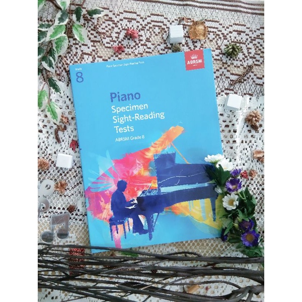 

buku piano specimen sight reading tests ABRSM grade 8, buku musik, buku piano, buku abrsm