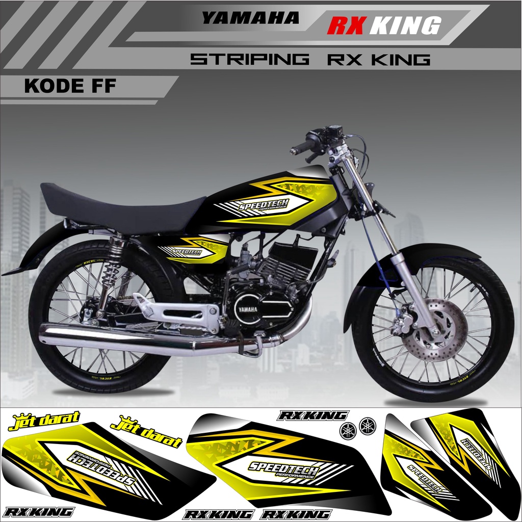 Sticker Rx King Variasi Stiker Striping Rx King Kode FF