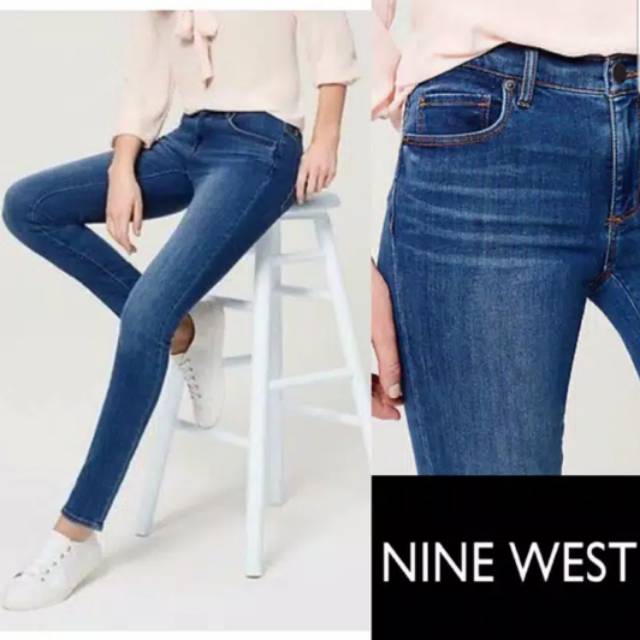 nine west blue jeans