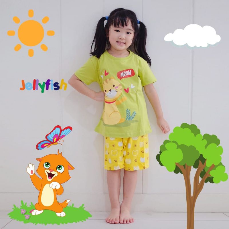 Setelan Baju Anak - Set Jellyfish 3D