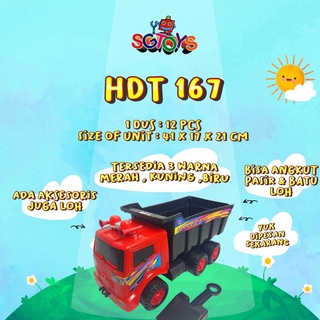 HDT 167 SG TOYS mainan anak dump truck mobil truk hino angkut pasir