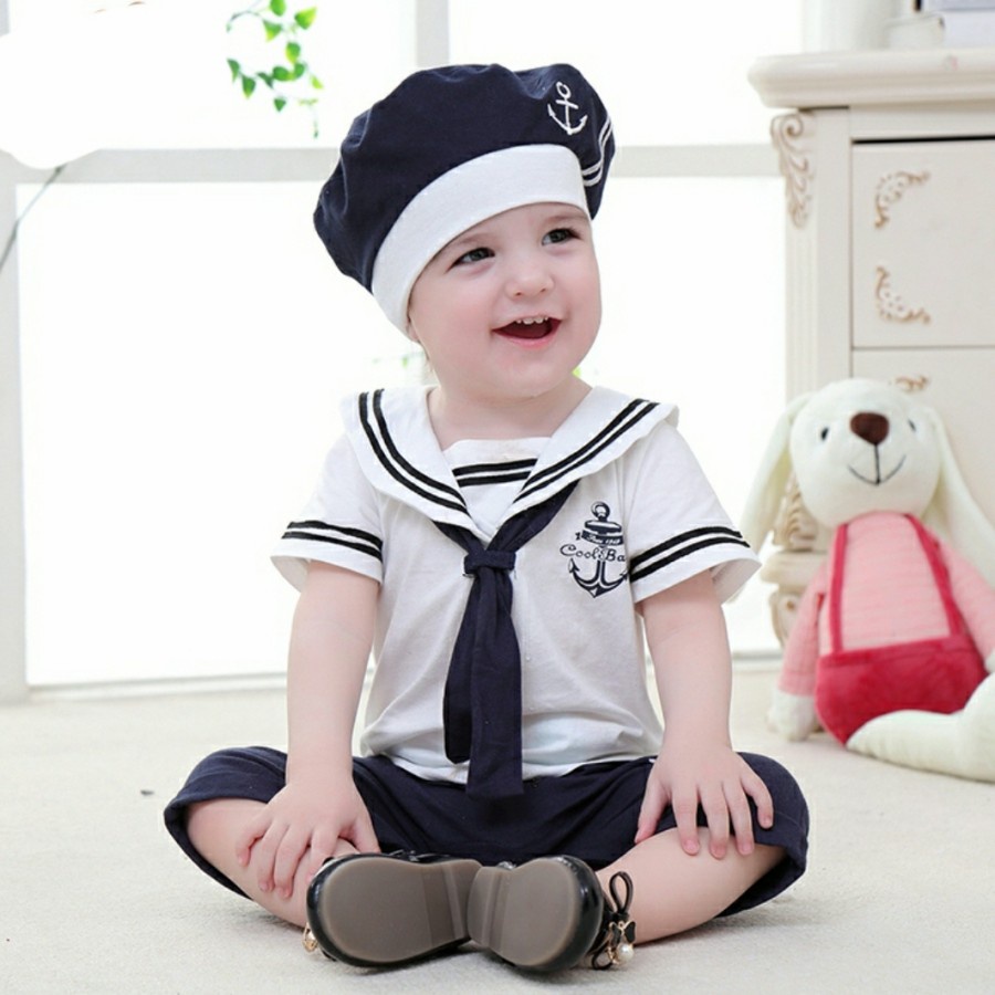 Sailor baby boy costume kostum pelaut bayi anak balita profesi