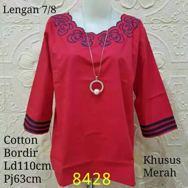 Pakaian blouse katun import 8428