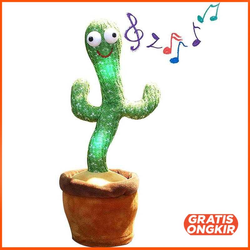 Mainan Anak Dancing Cactus Plush Children Toy N436