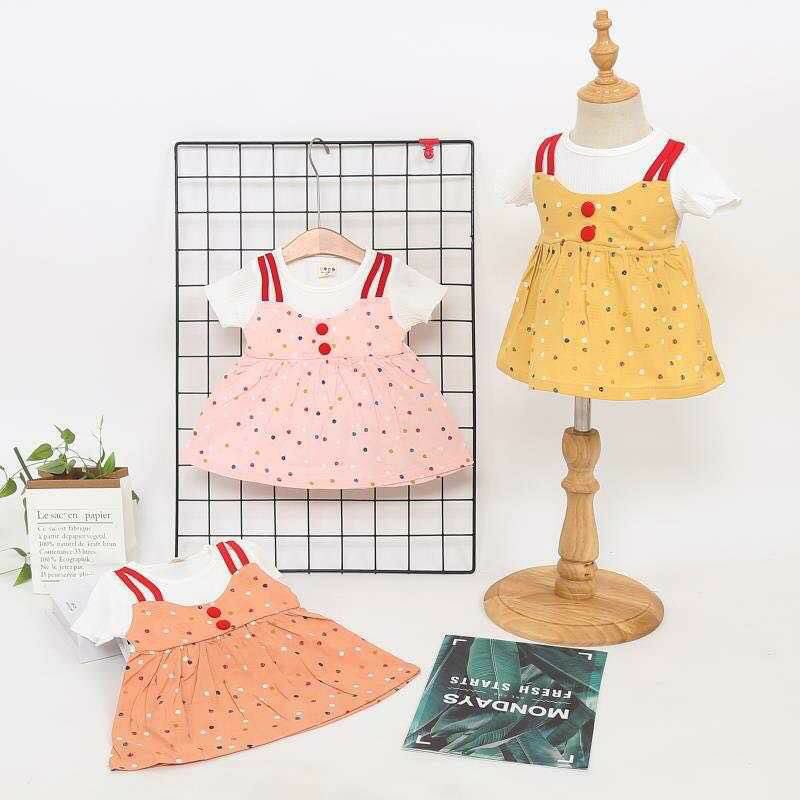 dress baby import polkadot