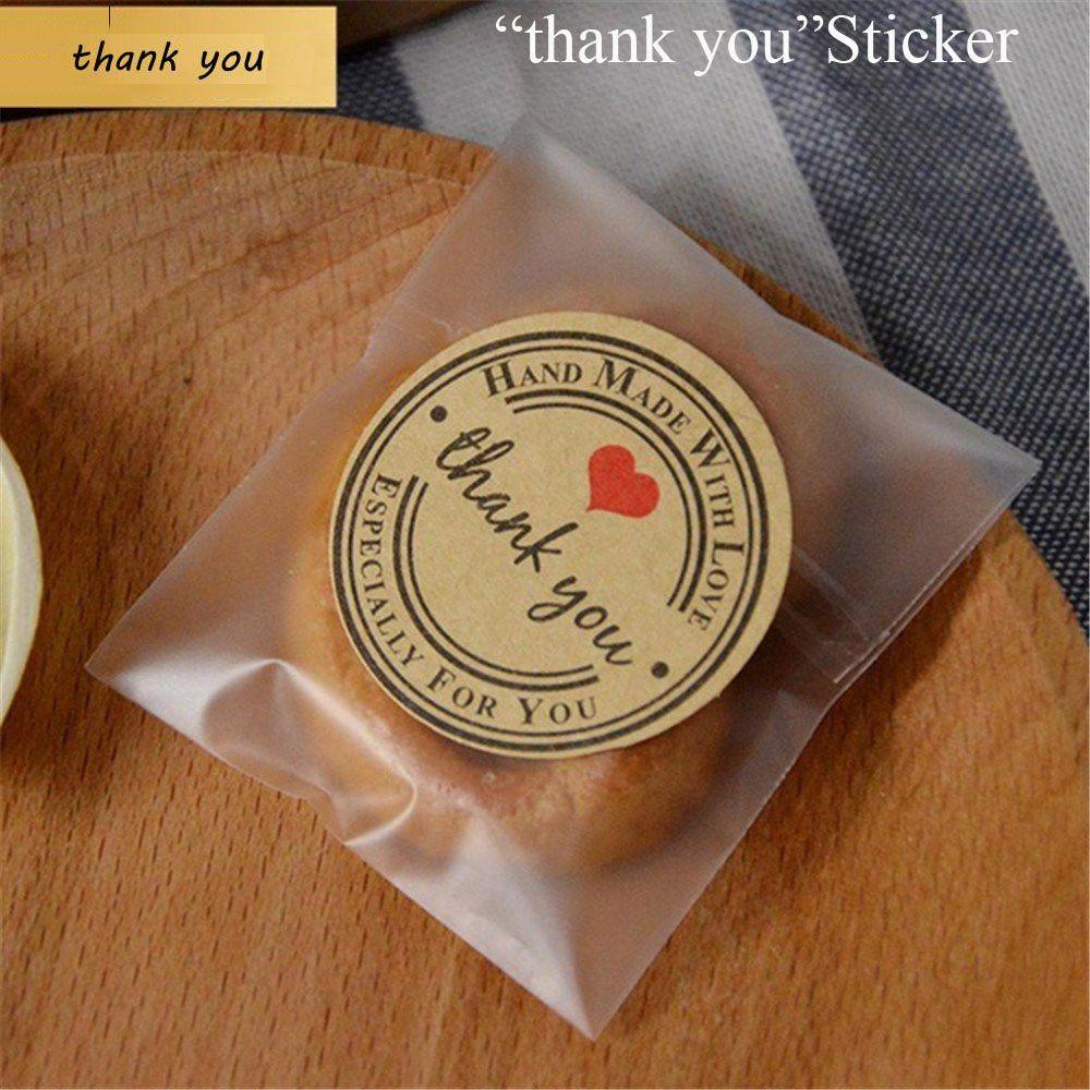 Suyo 12pcs/lembar 3.5cm &quot;Thank You&quot; Label Stiker Dekorasi Kue Undangan Pernikahan Kreatif Perekat Diri