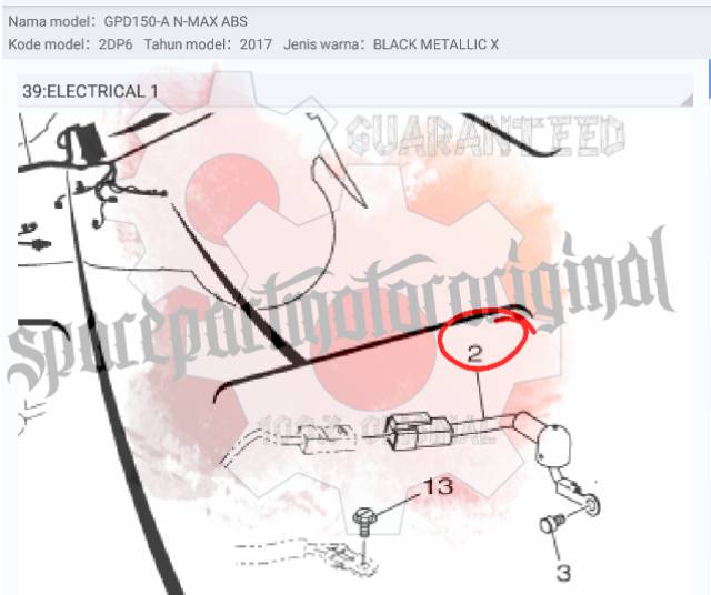 Wire Lead NMAX ORIGINAL