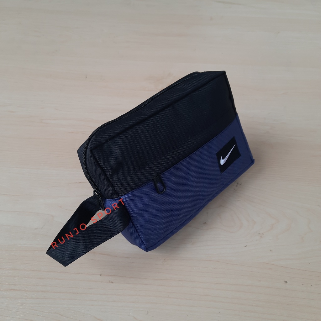 Hand Bag Nike Polos Handbag Pouch Tas Tangan Pria Wanita HITAM