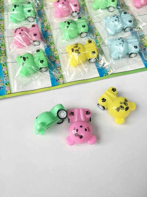 Mobil Mobilan Pullback Boneka Mini Lucu Murah