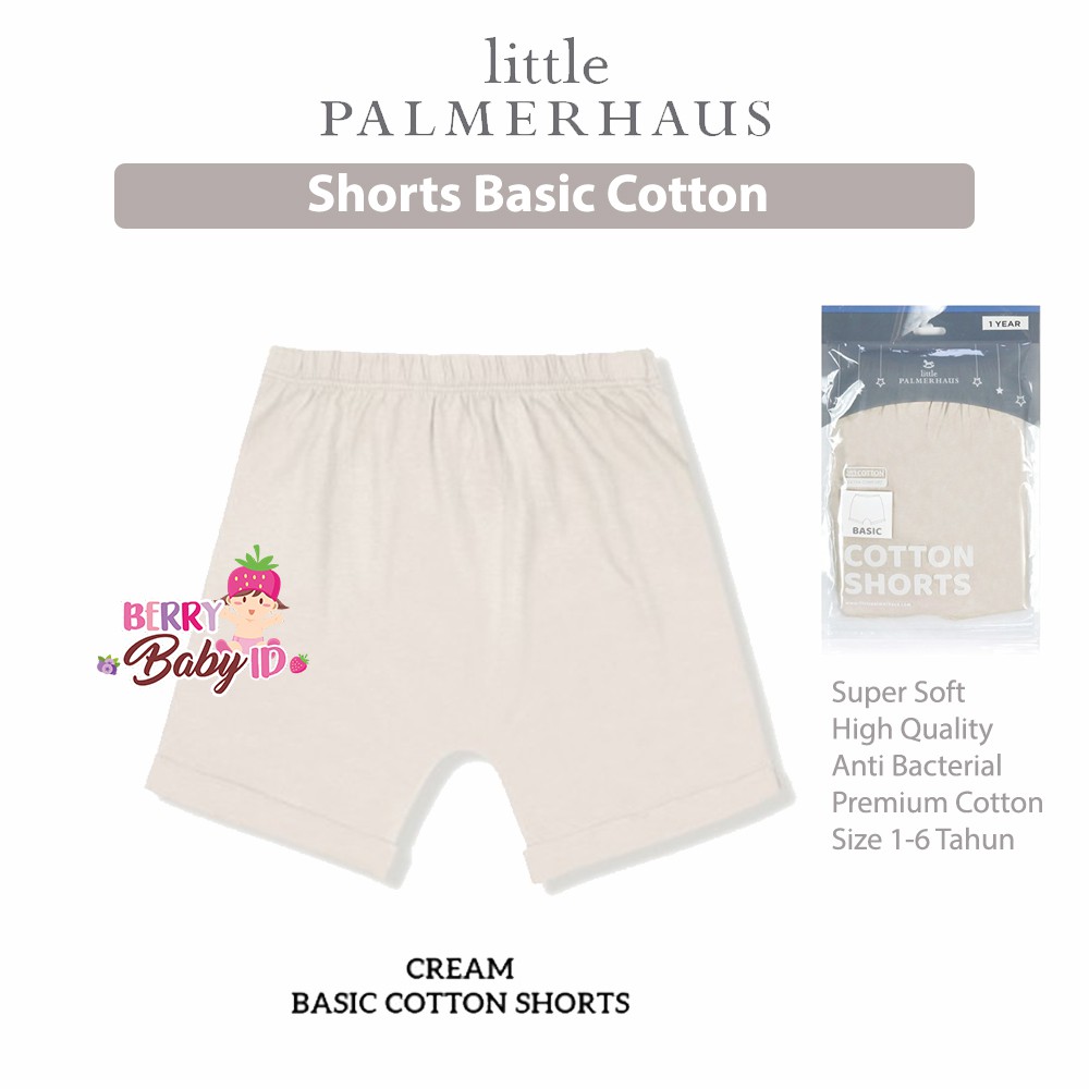 Little Palmerhaus Shorts Basic Cotton 1-6 Tahun Celana Bayi &amp; Anak Perempuan Katun Berry Mart