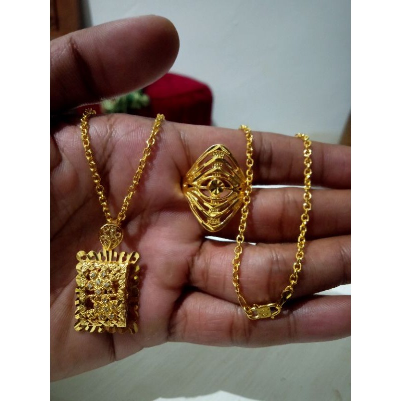 set perhiasan dewasa bahan koin 91