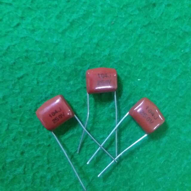 Kapasitor Capasitor Milar 104J 250V