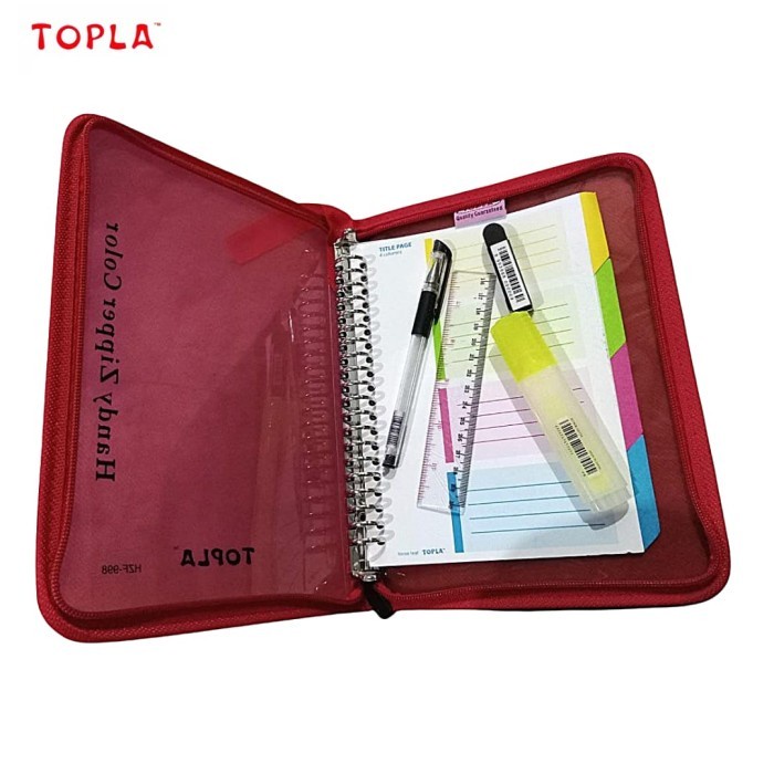 Buku Binder File Binder Note Zipper Binder Notebook 998 Binder File Resleting Ukuran A5 Buku Catatan