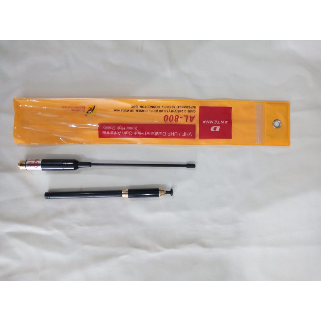 Antena AL800 Superstik, AL 800 Dualband Vhf Uhf Super Stik stick buntut tikus double loading hitam