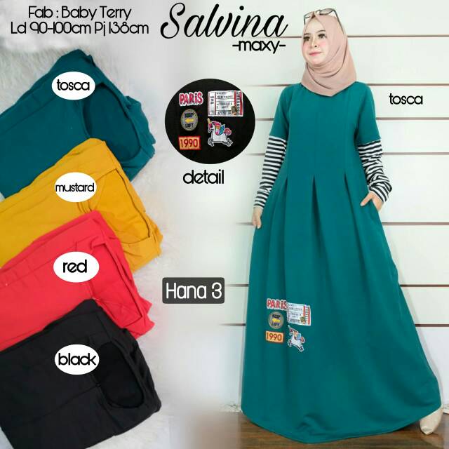 Gamis Muslimah Salvina maxy dress