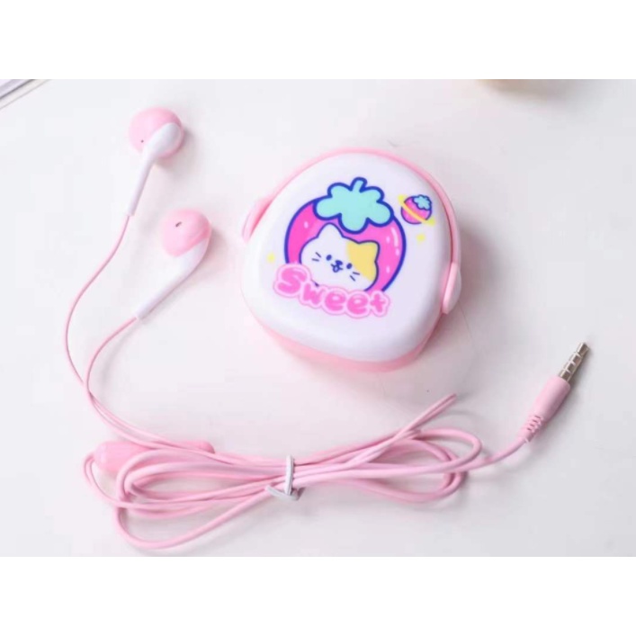 [XY-64] Headset Earphone Motif Lovely Fruits Animals / Wadah Earphone Kartun Hewan Buah-buahan Lucu