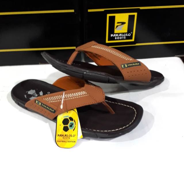 Sandal jepit pria kulit asli PAKALOLO n2351 original