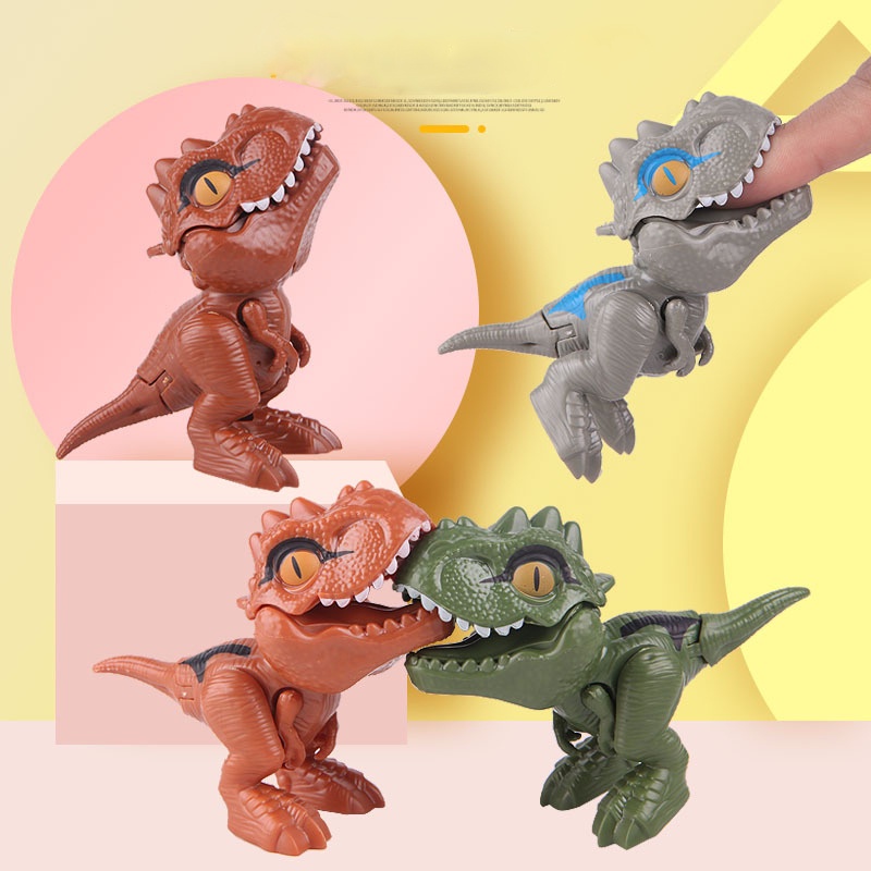 1pc Mainan Jari Bentuk Dinosaurus Tyrannosaurus Untuk Hadiah Anak