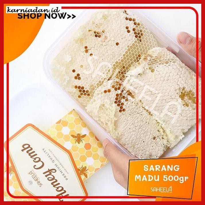 

MADU-MINUMAN- SARANG MADU MURNI SAHEELA UTUH 500GR -ASLI-BUKAN-KAWE-KAWE-