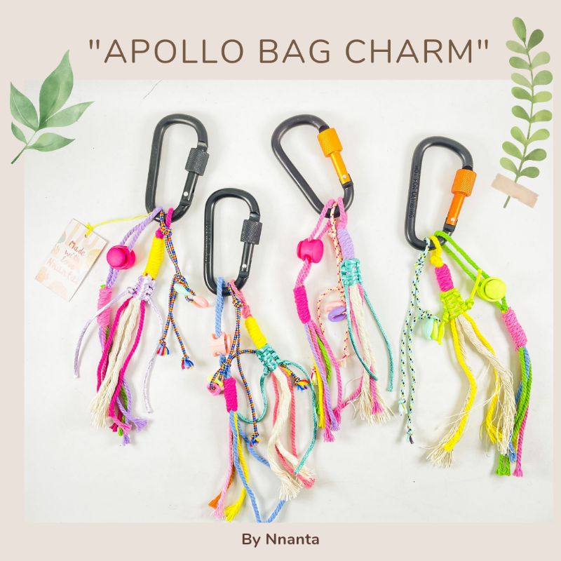 Jual Apollo Bag Charm Macrame Carabiner Key Chains By Nnanta Shopee