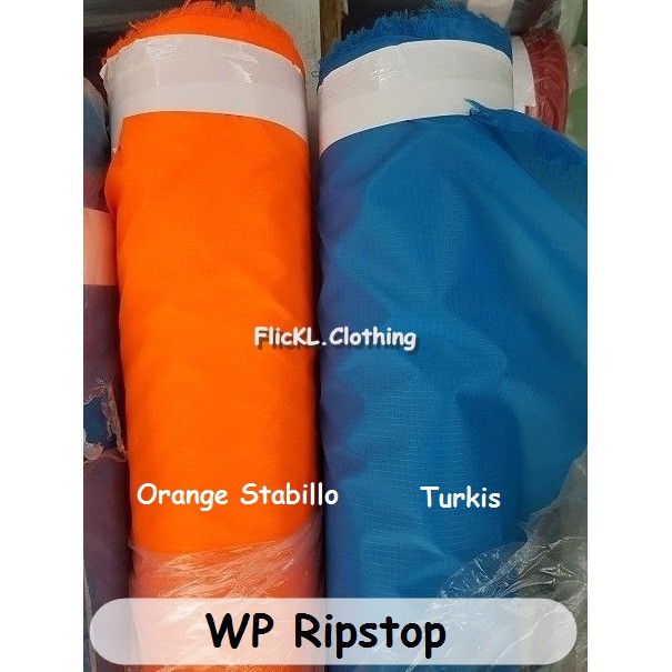 Bahan Kain WP Ripstop Parasit Parasut Waterproof Jaket Milky Bening Bomber Tas Cover Mobil