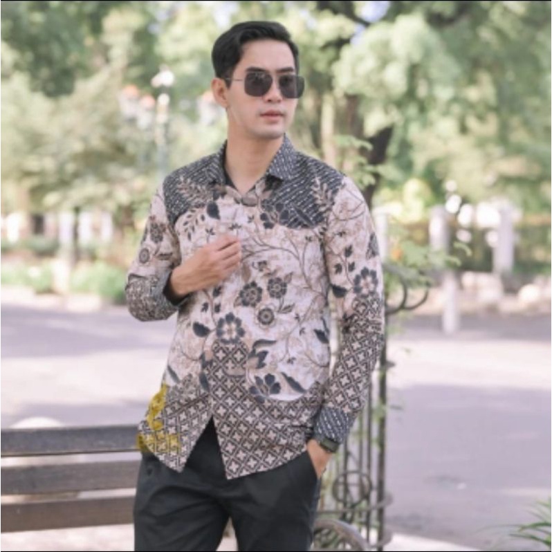 KEMEJA BATIK PRIA MODERN SLIMFIT FULL FURING | BATIK PRIA TERBARU LENGAN PANJANG KUALITAS PREMUIM | BAJU BATIK PRIA KEKINIAN | KEMEJA BATIK PRIA TERBARU LENGAN PANJANG LAPIS FULL FURING