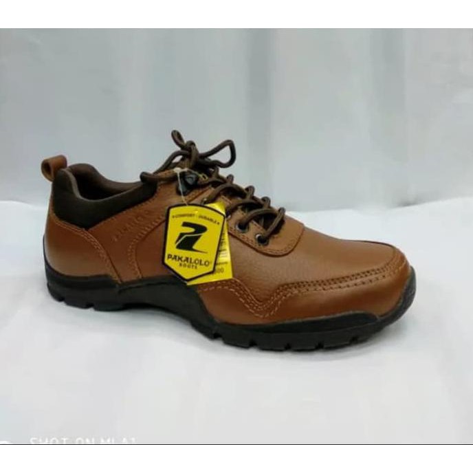 Sepatu Kulit Casual Pria Pakalolo Boots N6881 Brown Sepatu Original E70 Murah