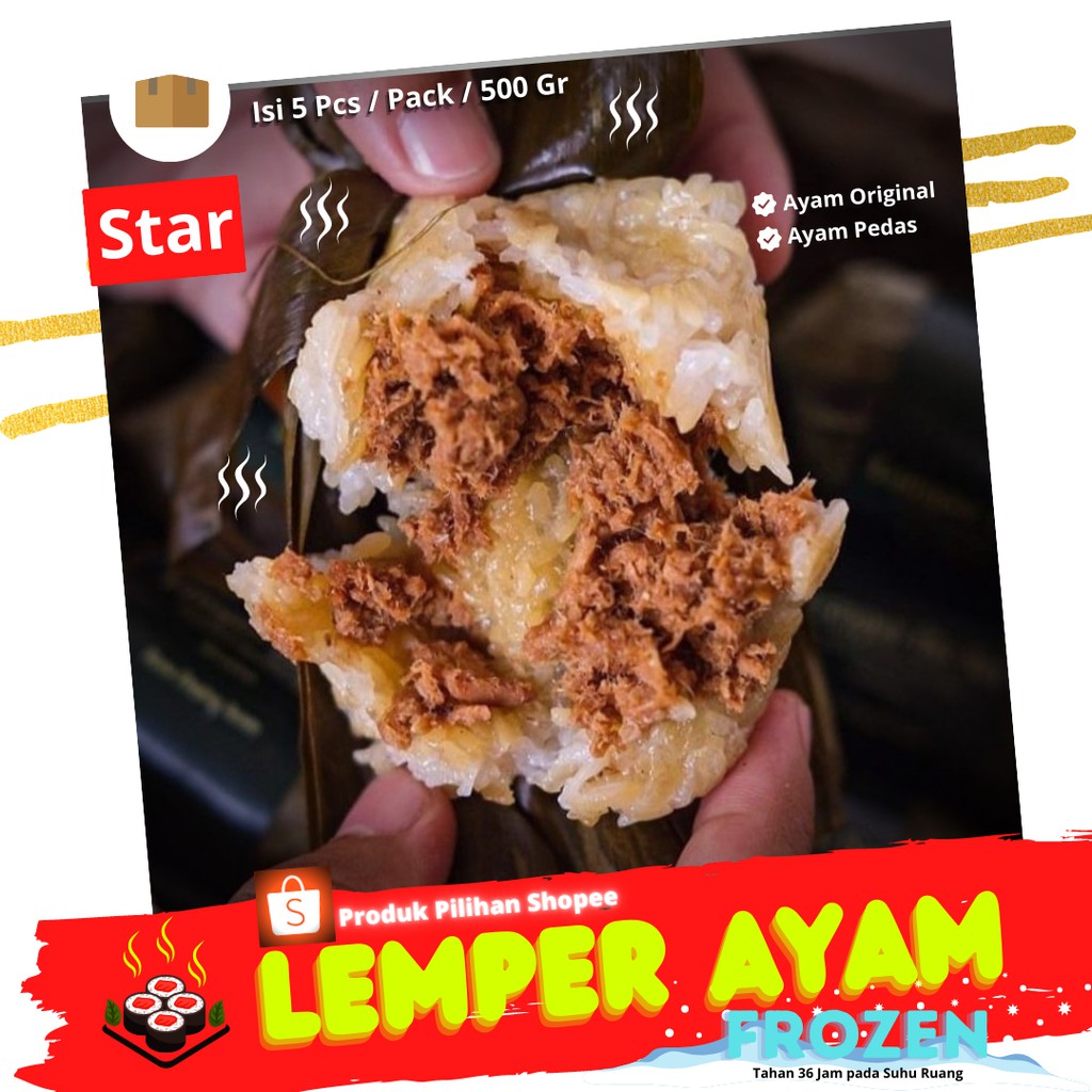 

Lemper Ayam Frozen Beku Rasa Original Dan Pedas