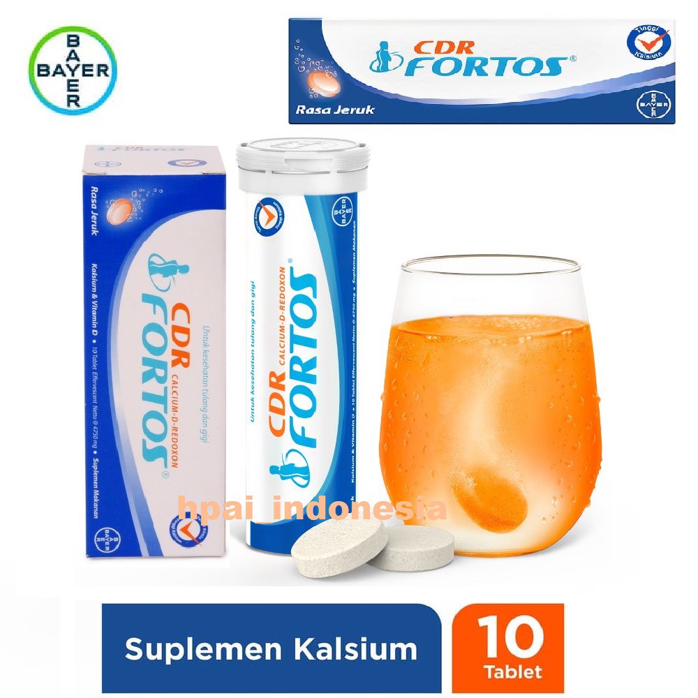 CDR Fortos Jeruk Isi 10 Tablet Effervescent Calcium D