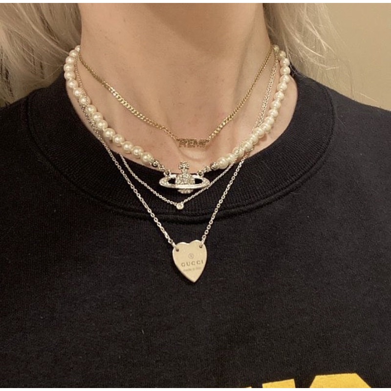 Vivienne Westwood Pearl Necklace Gold