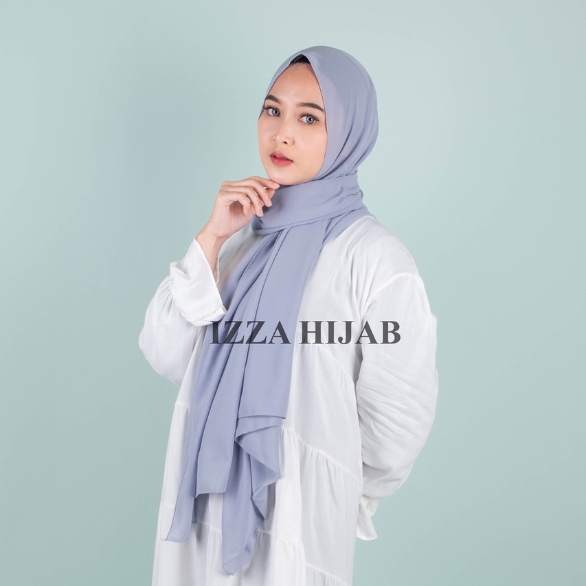 -/+(200 x 75 cm) JILBAB PASHMINA CERUTY BABYDOLL TEPI JAHIT