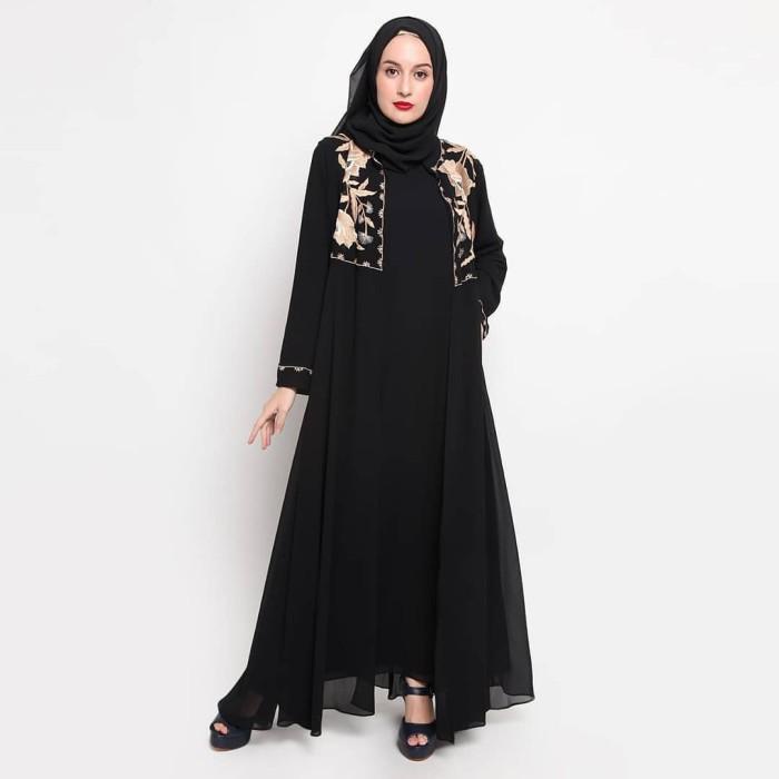 GEC 751 (gamis abaya motif bordir manual) Kamilaa Itang Yunasz